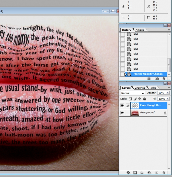 Creation of Labret Literature: Step 9